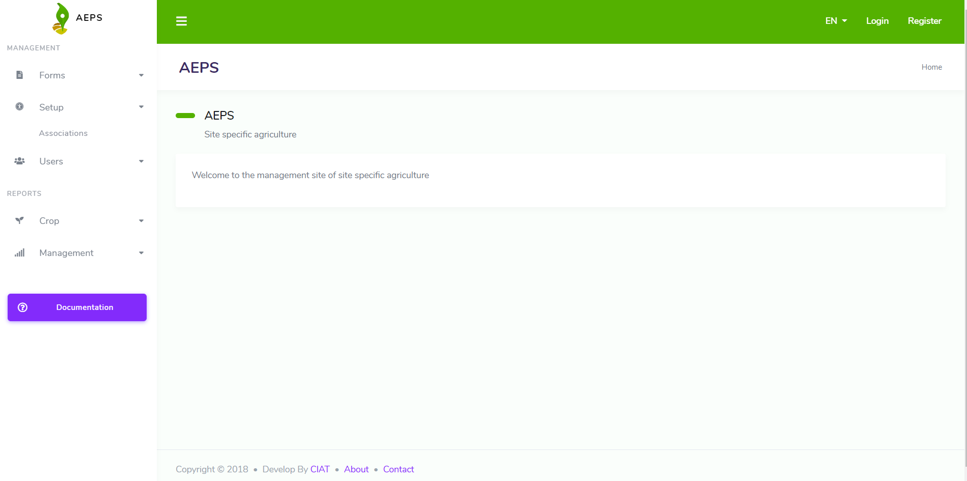 Home page