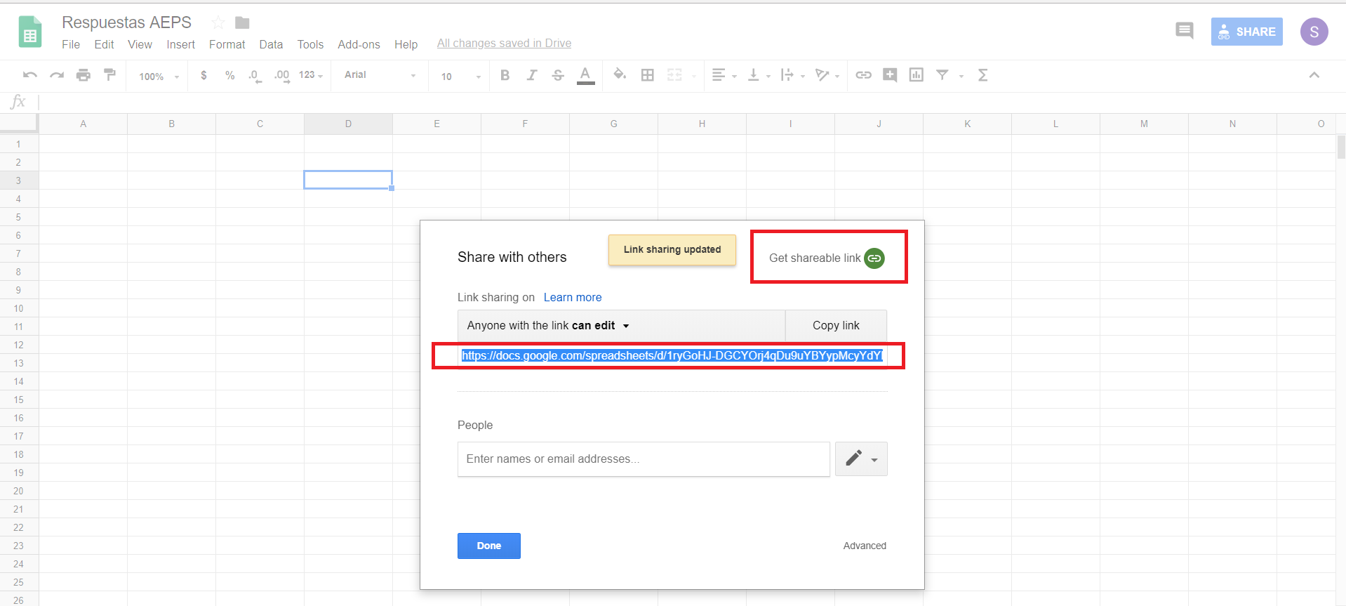 Share document